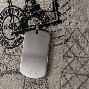 Steelx stainless steel dog tag necklace